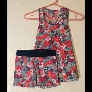 Girls Sz M 7/8 Soffe 2-Piece Top & Shorts Set